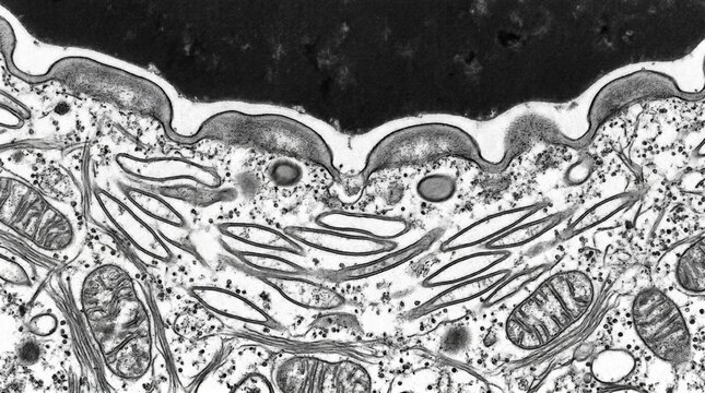 Urothelium Umbrella Cell Apical Surface Plaque TEM