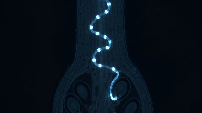 Pollen Tube Penetration Ovule Pistil Fluorescence