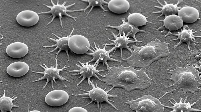 Platelet Activation Filopodium Extension SEM