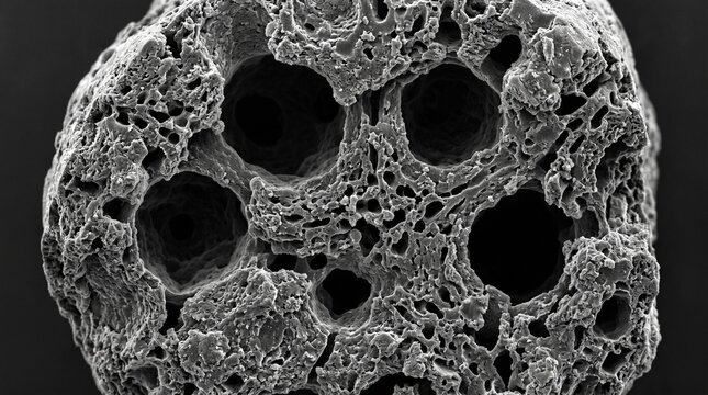 Activated Carbon Pore Network Gas Adsorption SEM