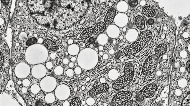 Adrenal Cortex Zona Fasciculata Lipid Droplet TEM