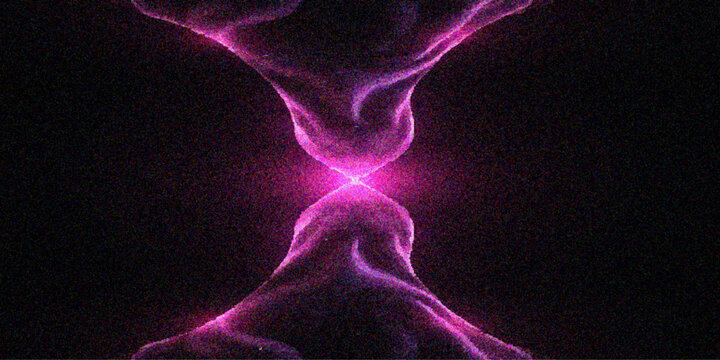 Abstract 3d medical x-ray of a soft pink human skeleton running to show spine anatomy and joint health