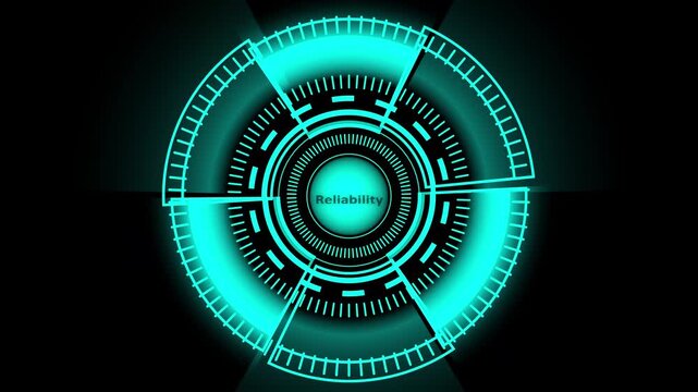 Artificial intelligence or ai concept. Futuristic icon design and graphics over hand with table. holographic advanced HUD circle platform glowing dots digital luxurious wave .