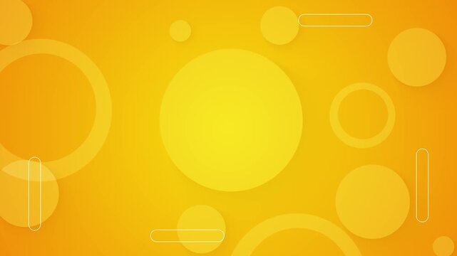 Minimal yellow abstract background soft circular shapes smooth gradients clean modern composition interface elements. for app backgrounds, presentations, branding visuals, and creative design projects