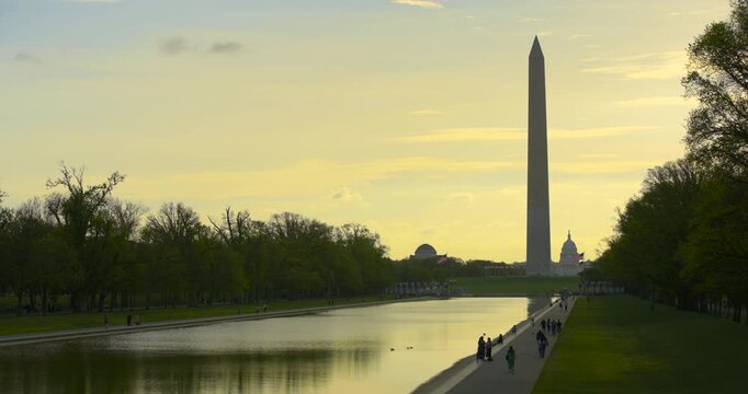 Sunrise at Washington DC Reflecting Pool