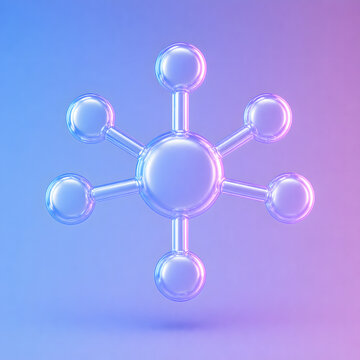 3D connectivity icon representing IoT networks, smart devices, and digital communication systems. Ideal for modern tech platforms and infrastructure visuals.