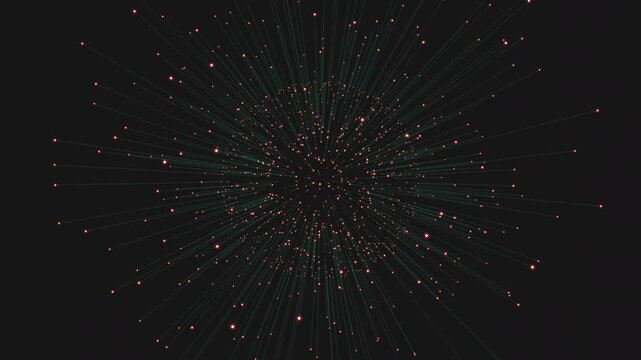 Futuristic starfield warp speed effect with glowing particles and streaking light lines rushing toward the viewer, ideal for sci fi intros, space travel, and tech backgrounds