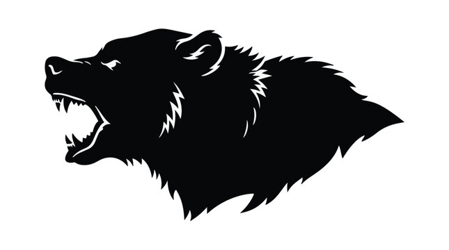wolf head silhouette