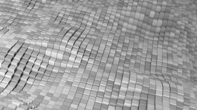 Abstract geometric cubes loop background, 3D animation 4K Seamless loop