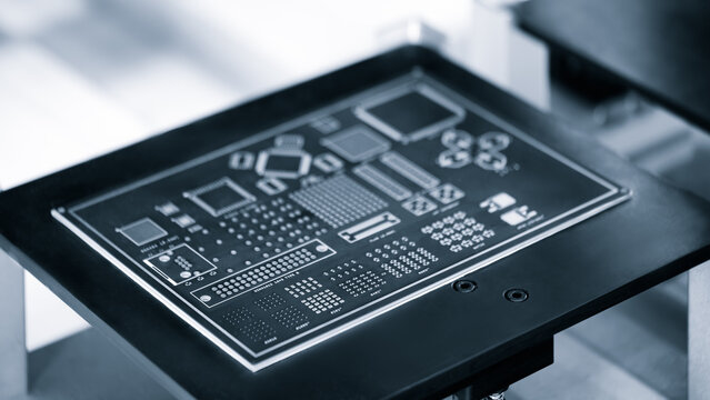 Concept CPU microchip for ai and data network. Close-up view of modern chip gpu card