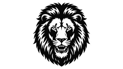 Obraz premium Majestic Lion Head Vector Illustration - King of the Jungle Mascot Logo for Wildlife Conservation