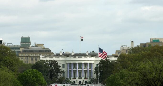 White House South Facade on Easter Sunday
