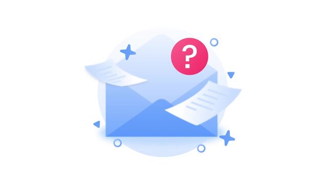 No Messages Inbox Icon Animation for Mobile App Interface UI