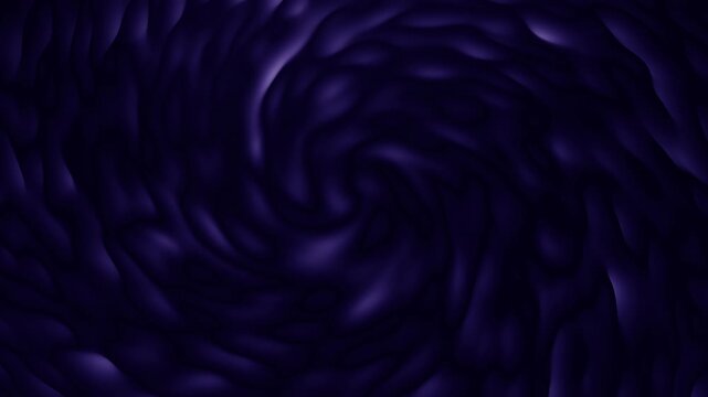 Abstract dark purple swirling liquid or satin-like texture moving in soft waves, creating a moody background for titles, transitions, luxury branding, and tech visuals