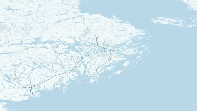 Modern minimalist vector map of Stockholm, Sweden. High-quality scalable illustration of Stockholm city grid, Gamla Stan, and Baltic archipelago for posters and urban design.