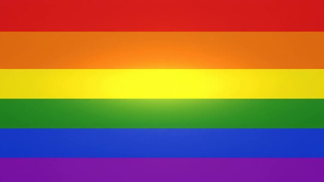 Rainbow Flag LGBTQ Pride Symbol Vibrant Colors - Freedom Equality Diversity
