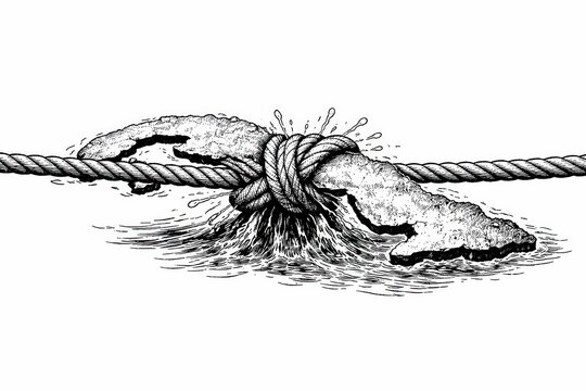 Symbolic illustration of economic blockade and restricted freedom in Cuba