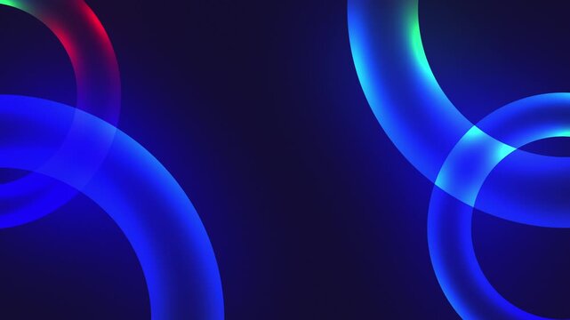 Abstract Rainbow Glow Rings with Smooth Gradient Lighting and Dark Center, Futuristic Geometric Background for UI, Branding, and Visual Presentations, Modern Colorful Digital Art for Technology