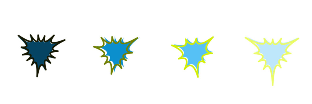 Electric Shock High Voltage Warning Flash Triangular Burst