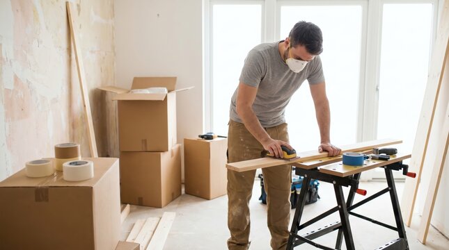Frugal homeowner upcycling furniture after moving into fixer upper