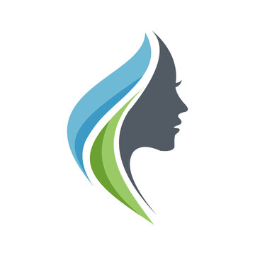silhouette of woman shaped he...