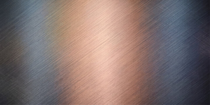 Metallic texture featuring copper and steel gradients, exhibiting depth and dimension. for web, ui, branding, art, design, background etc.