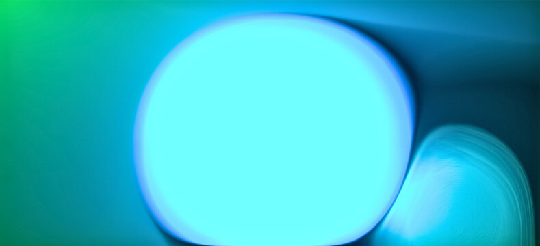 Blue abstract light orbs background