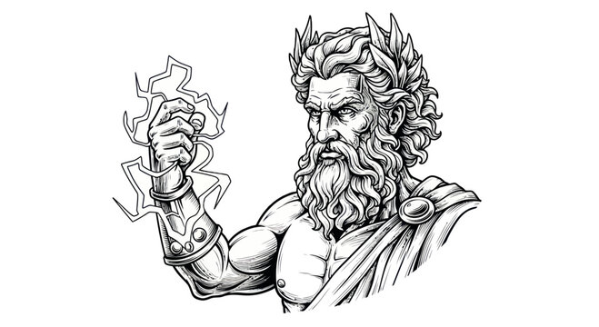 Zeus King of the Gods Portrait.