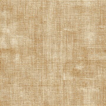 The rough texture of a beige burlap sack cloth fabric background. The fabric has an interesting design. 