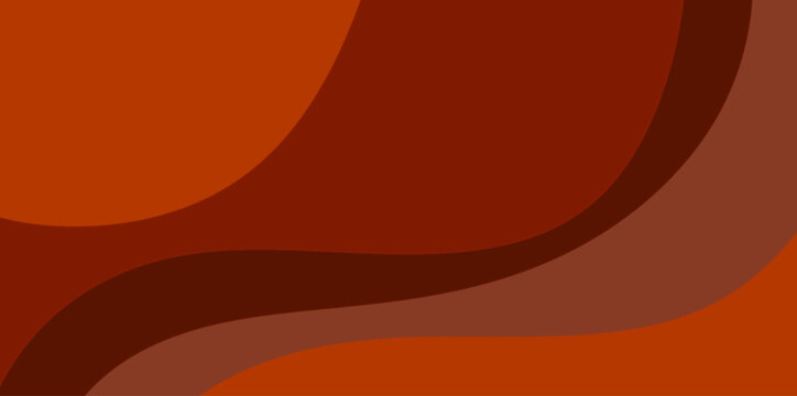 Red brown abstract curved background. Deep red and brown layered curves forming bold illustration vector background suitable for premium branding packaging and modern digital artwork