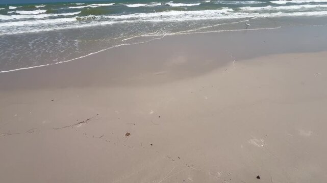 Sunny beach holiday background. Tropical ocean landscape for summer relaxation