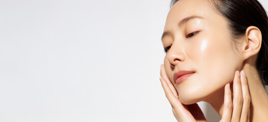 Naklejka premium 女性の肌の美しさ