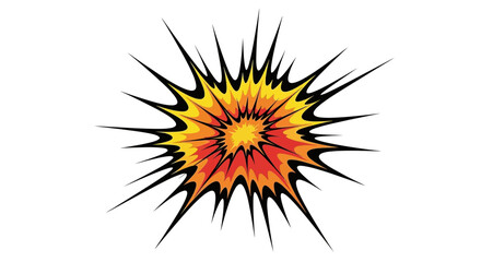 Explosion Burst Abstract Comic Book Style Graphic © Romadon
