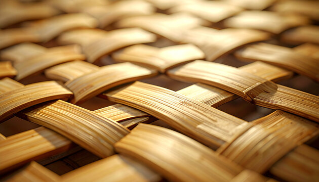 Woven wood texture