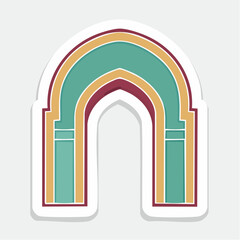 Fototapeta premium Stylized Islamic Archway Design
