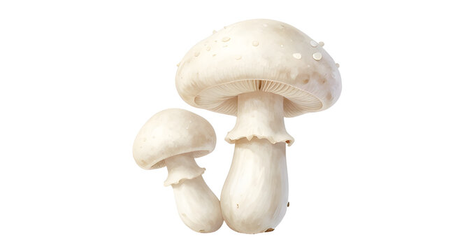 white button mushrooms illustration, agaricus bisporus cluster, fresh mushroom isolated, edible fungi graphic, organic food illustration, farm mushroom design, cooking ingredient clipart, healthy vege