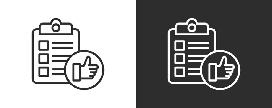 Standard Icon Set Vector Collection Isolated In Black And White