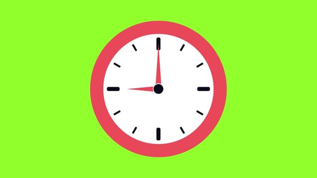 45 minute fast clock time watch countdown and motion design video