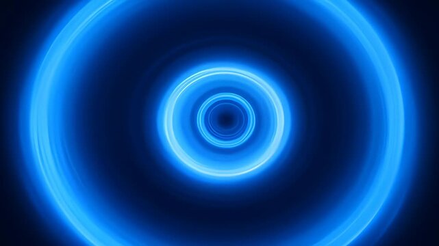 Blue concentric circular cycle elegance business abstract glow light with circular concentric blue glowing ring elegant business cycle abstract dark background circular concentric blue glow elegance