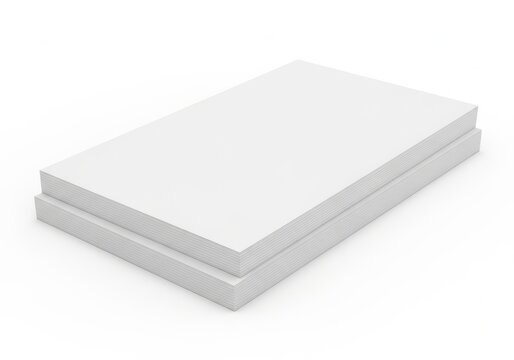 Two stacked white foam mattress slabs on clean surface