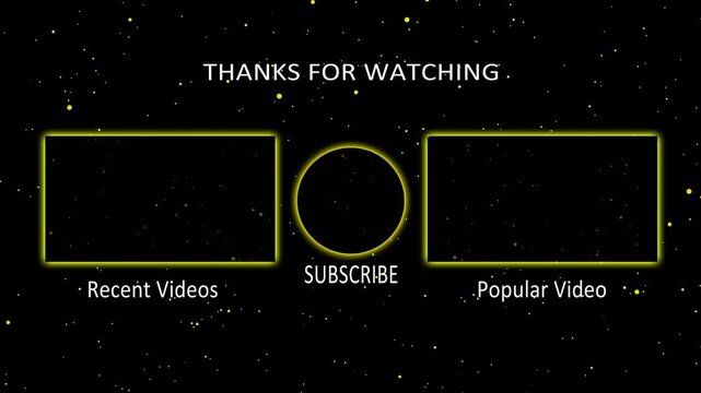 Simple animated end screen. thanks for watching subscribe like comment share. YouTube End Screen. End screen video template, channel. Social media. End screen theme. 