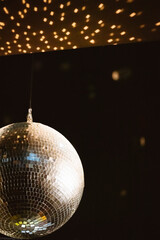 Obraz premium disco ball on a dark background