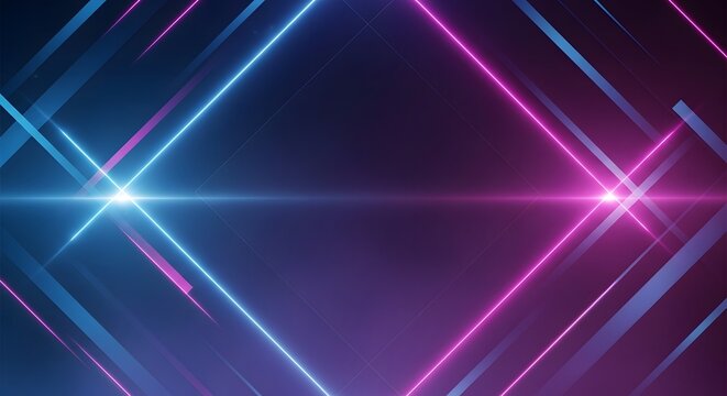 Vibrant neon lights create a dynamic background for a YouTube outro with glowing beams and colorful streaks on a dark stage