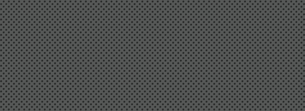 Pegboard peg board gray wall with circle dots, holes in geometric grid pattern. Perforated panel for hooks, diy construction. art