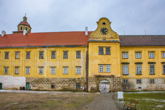 Moravsky Krumlov Castle, the exhibition venue of Mucha's Slav Epic. Czech