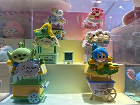 April 2026, Singapore: MINISO Disney Pixar Happy Dessert Street Series blind box