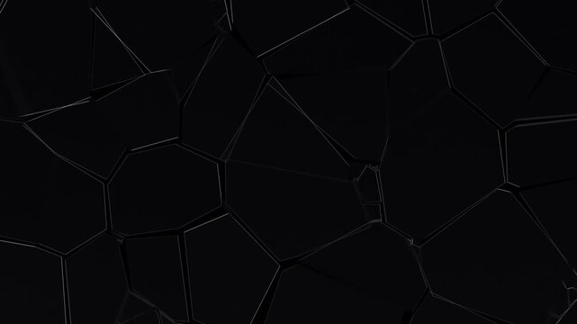 Glass impact crack with detailed fractures cracked glass effect against a green screen, Cracked and Shattered black glass, Real glass shattering and exploding in slow motion on black background
