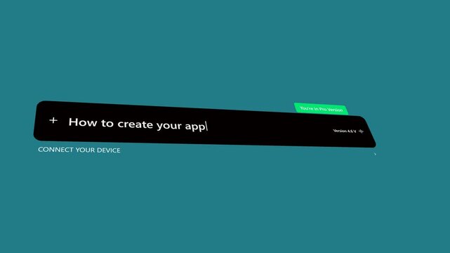 Search Bar UI Animation Typing How to Create Your Apps on Teal Background for Software Tutorials and Web Development