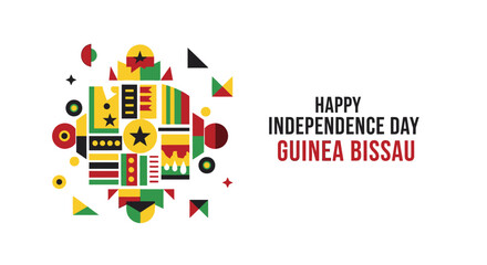 Fototapeta premium Happy Independence Day Guinea Bissau celebration