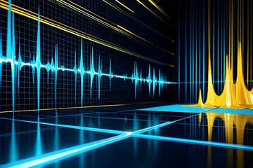 Fototapeta premium Enterprise Pulse Matrix Fintech Background